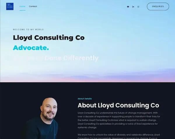 Lloyd Consulting Co Web Development project by Code.sydney